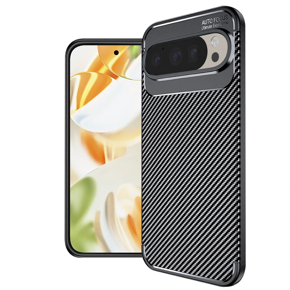 Kryt Google Pixel 9 Pro, Techsuit CarbonFiber černý