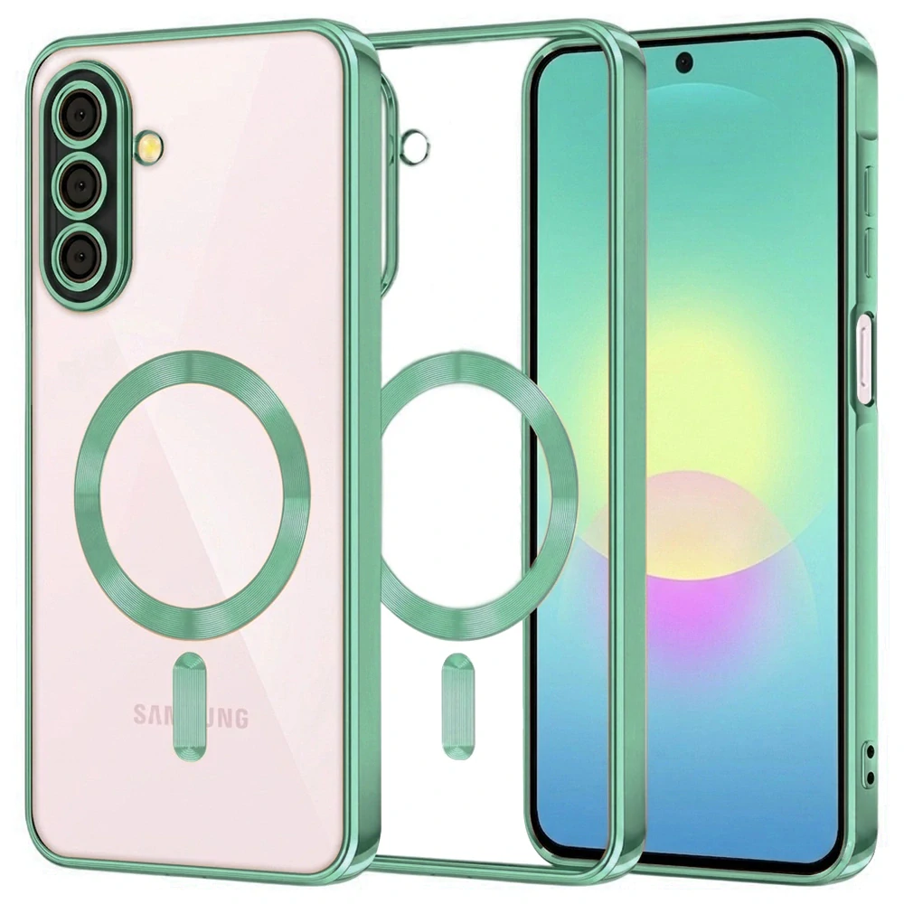 Kryt Samsung Galaxy A27 5G, Techsuit Luxury Crystal MagSafe - light green