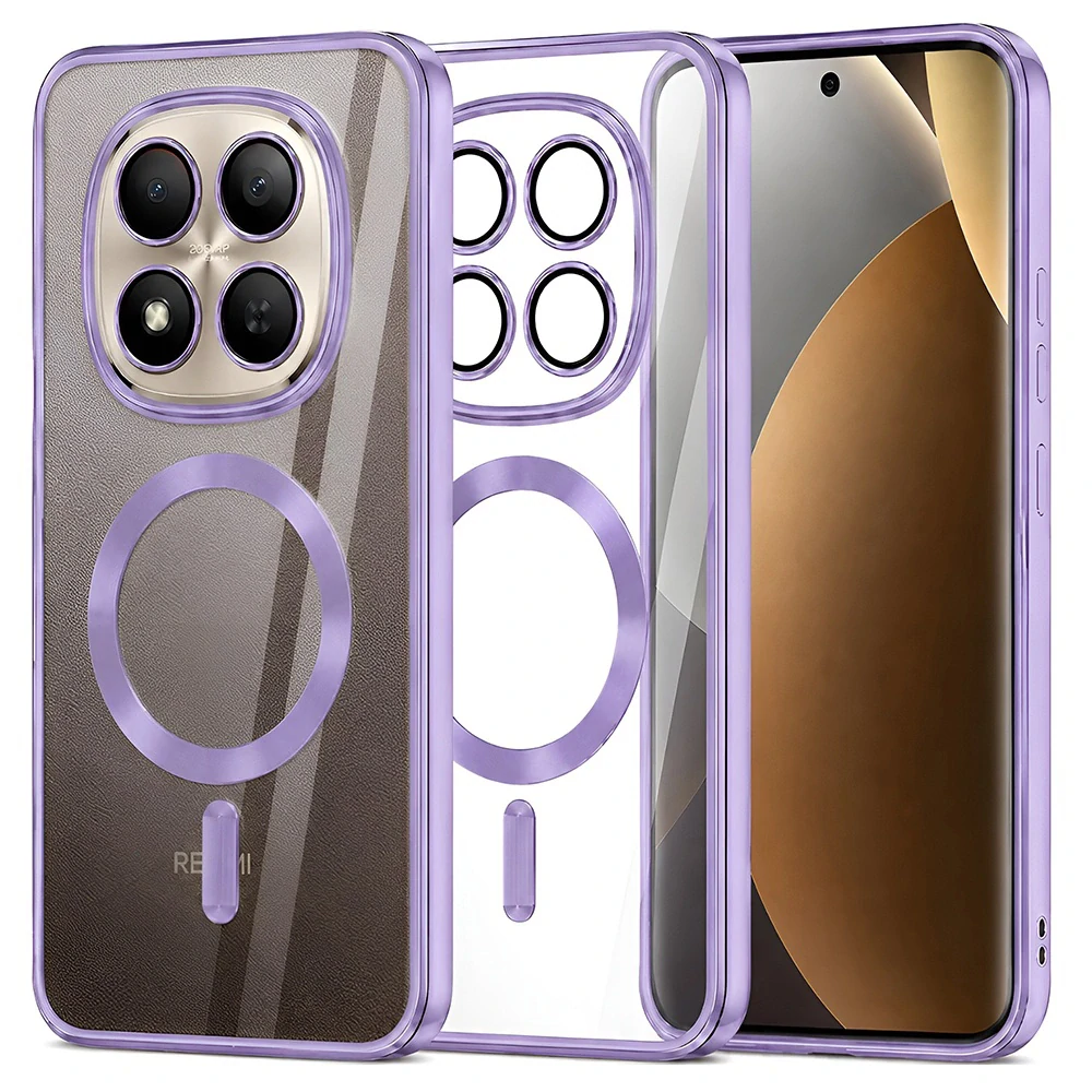 Kryt Xiaomi Redmi Note 15 Pro+ 5G / Poco M8 Pro 5G, Luxury Crystal MagSafe - light purple