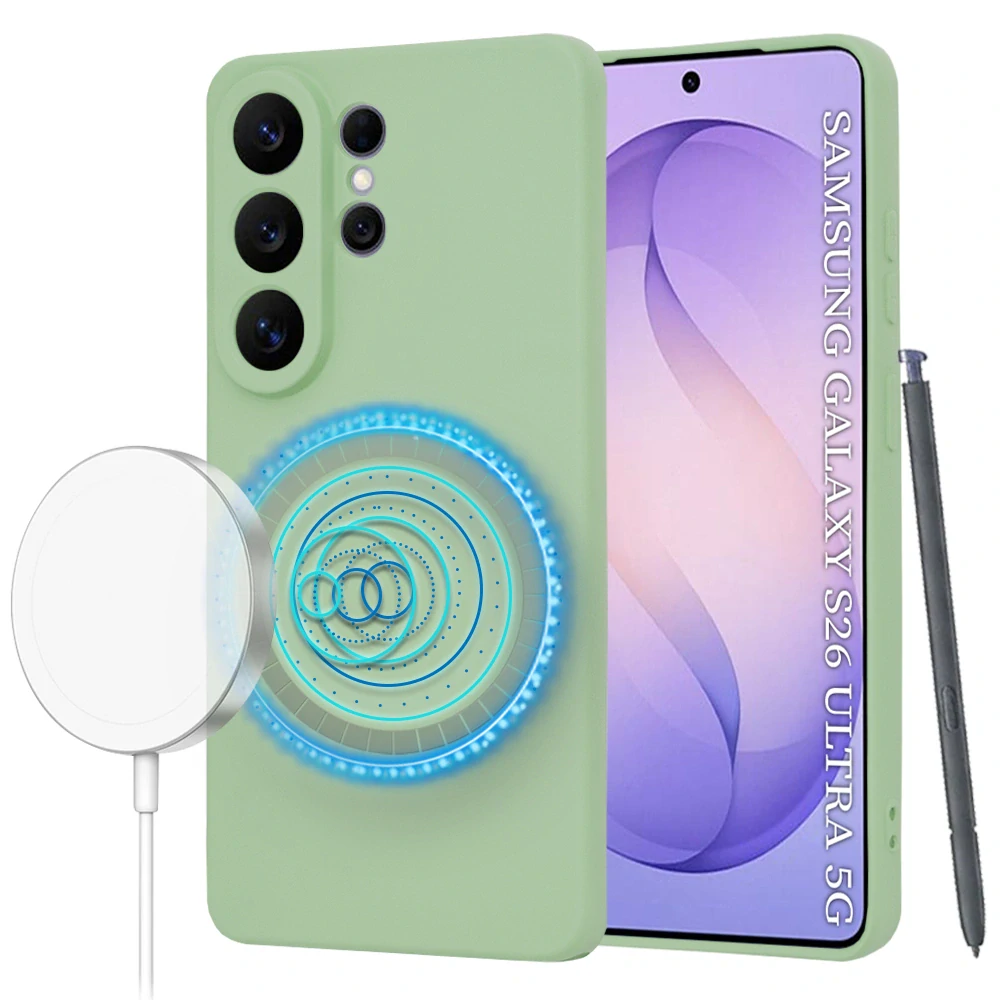 Kryt Samsung Galaxy S26 Ultra, SoftFlex MagSafe - mint green