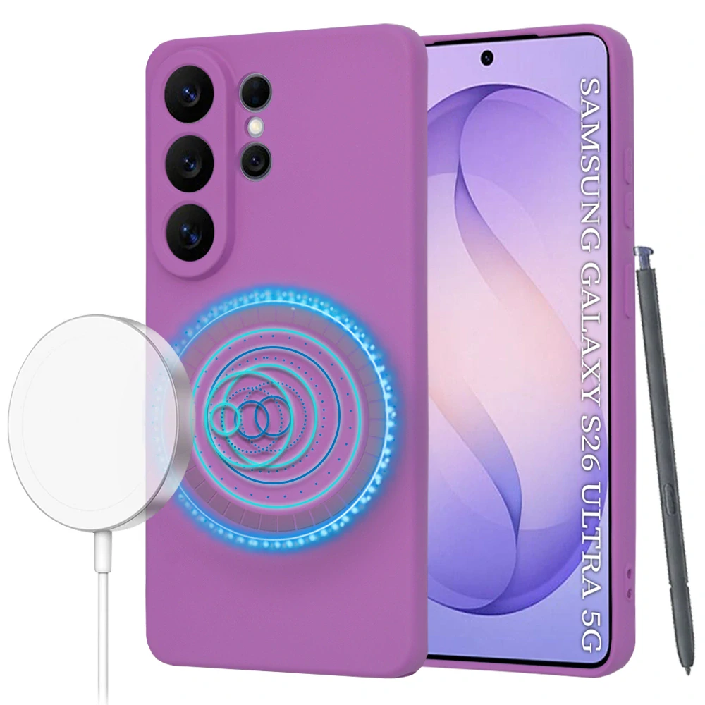 Kryt Samsung Galaxy S26 Ultra, SoftFlex MagSafe - purple