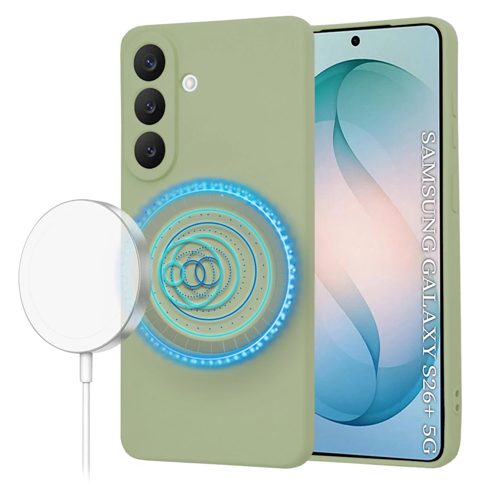 Kryt Samsung Galaxy S26 Plus, SoftFlex MagSafe - matcha
