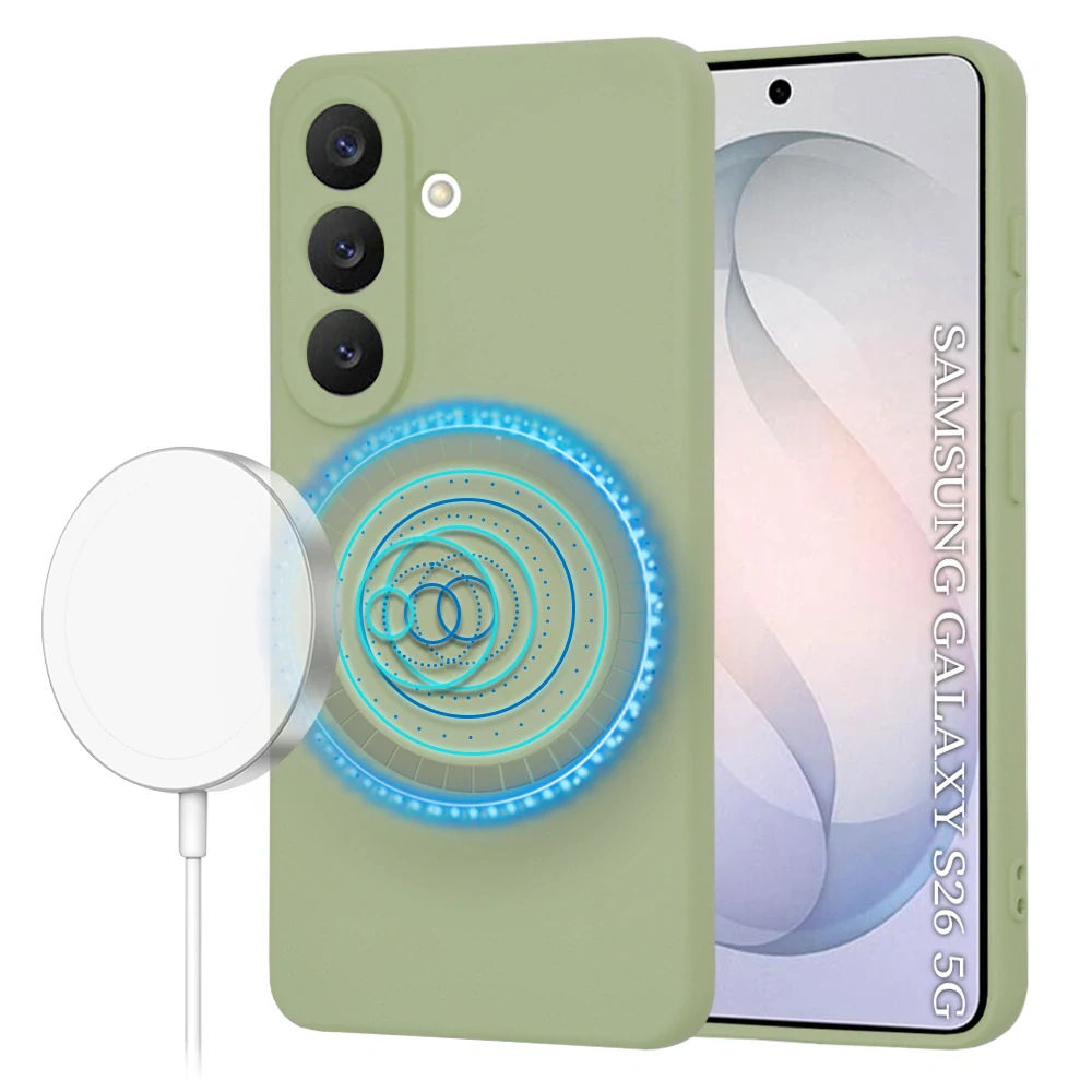 Kryt Samsung Galaxy S26, SoftFlex MagSafe - matcha