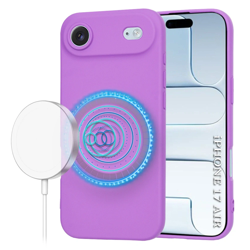 Kryt iPhone 17 Air, SoftFlex MagSafe - purple