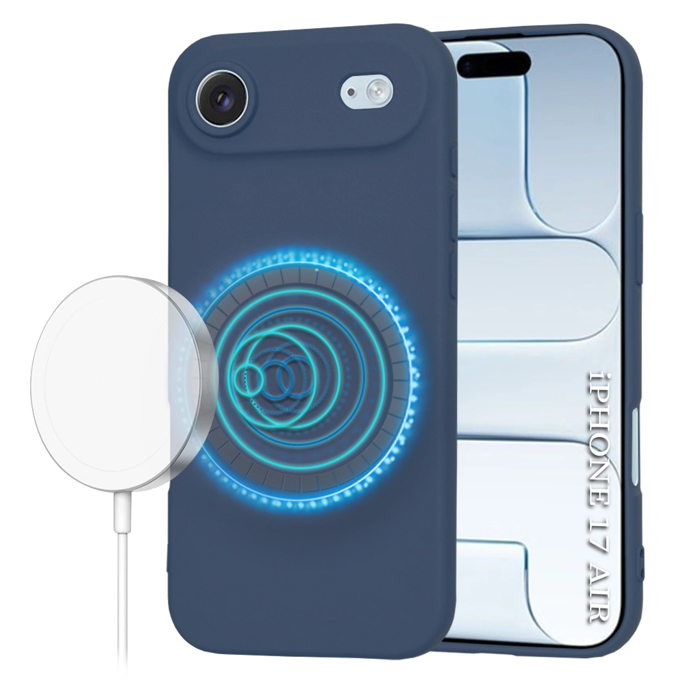 Kryt iPhone 17 Air, SoftFlex MagSafe - navy blue