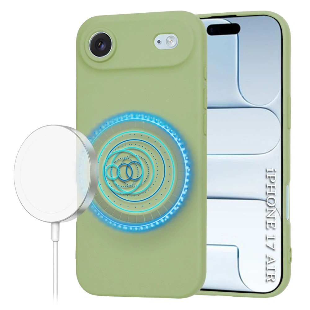 Kryt iPhone 17 Air, SoftFlex MagSafe - matcha