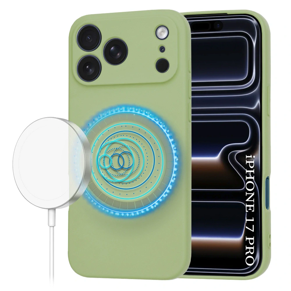 Kryt iPhone 17 Pro / 18 Pro, SoftFlex MagSafe - matcha