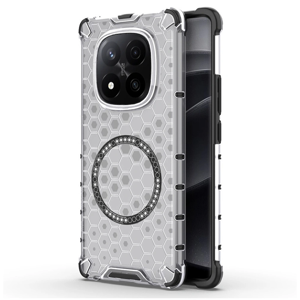 Kryt Xiaomi Redmi Note 14 Pro+ 5G, HoneyComb Shield MagSafe - bílý