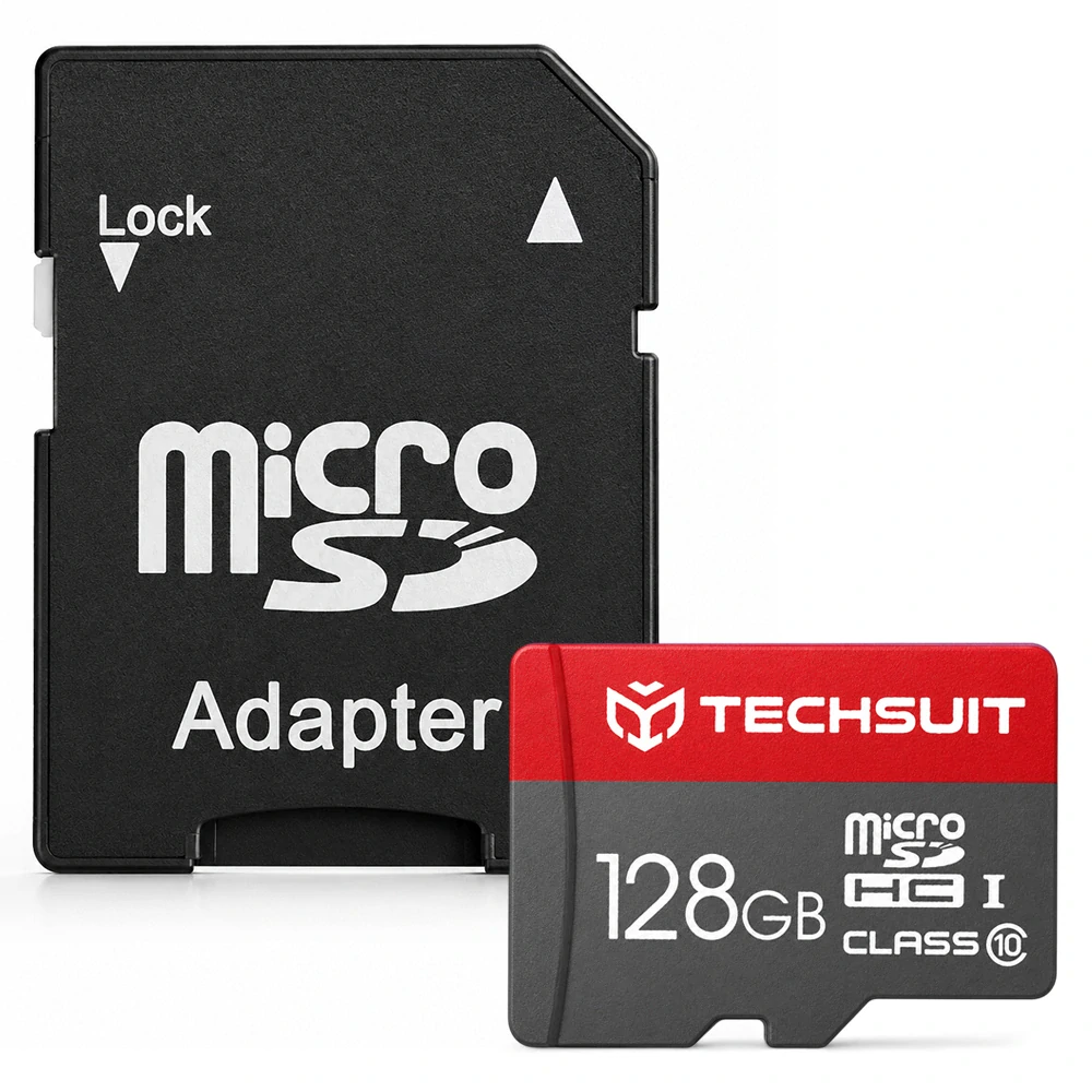 Paměťová karta Techsuit microSDHC 128GB + adaptér, class 10