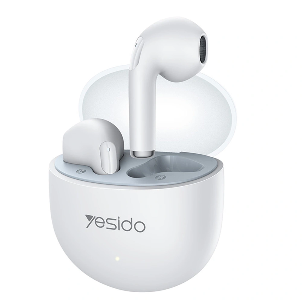 Bezdrátová sluchátka Yesido TWS35 s mikrofonem Bluetooth 5.3 bílá