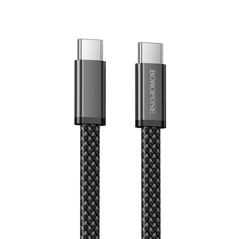 Datový kabel Borofone BX124 Peace USB-C / USB-C PD 60W 1m černý