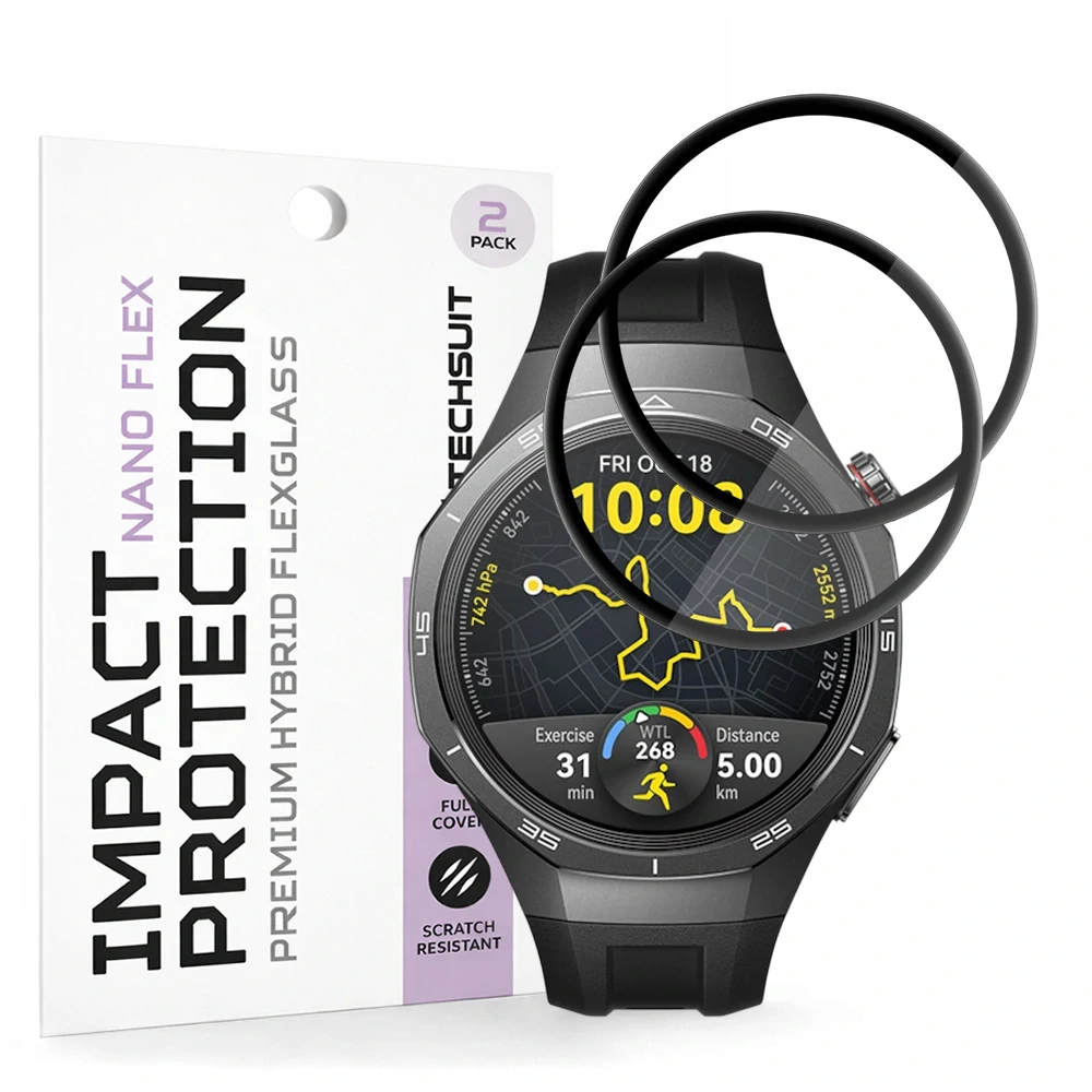 Tvrzené sklo pro Huawei Watch GT 5 Pro (46mm) - Techsuit Nano Flex 2 kusy