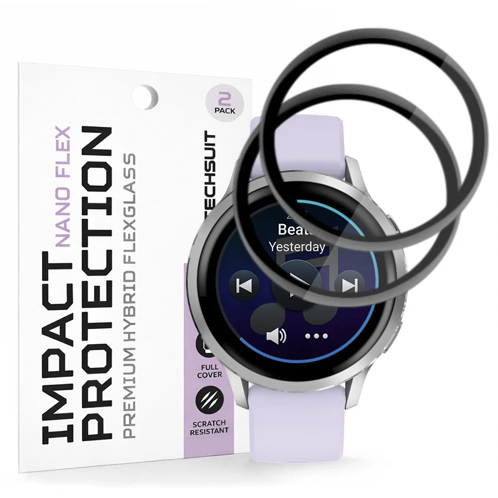 Tvrzené sklo pro Garmin Venu 4 41mm - Techsuit Nano Flex 2 kusy