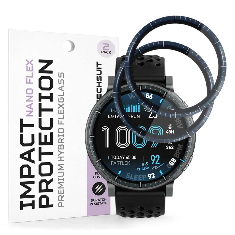 Tvrzené sklo pro Amazfit Active Max - Techsuit Nano Flex 2 kusy