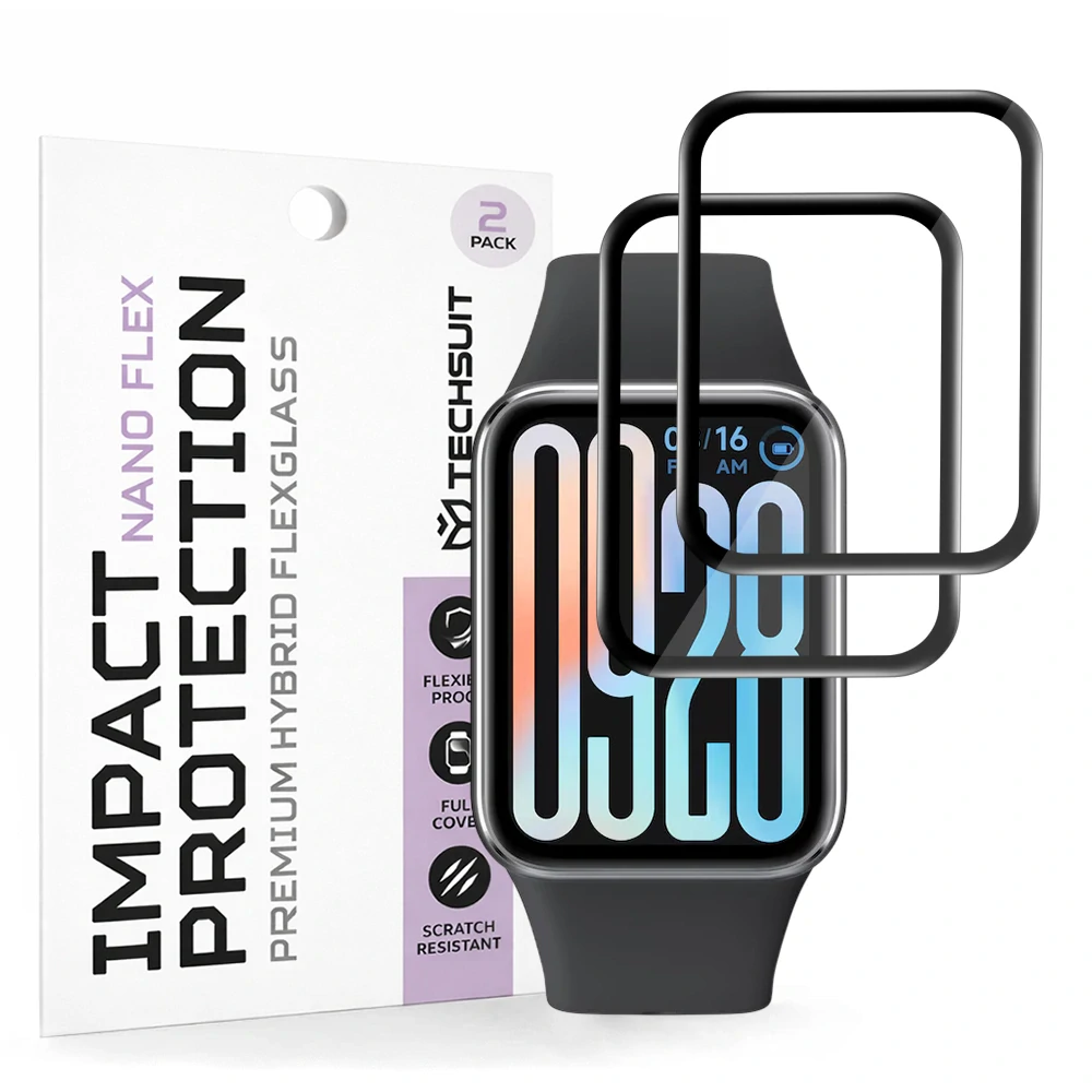 Tvrzené sklo pro Xiaomi Smart Band 9 Pro - Techsuit Nano Flex 2 kusy