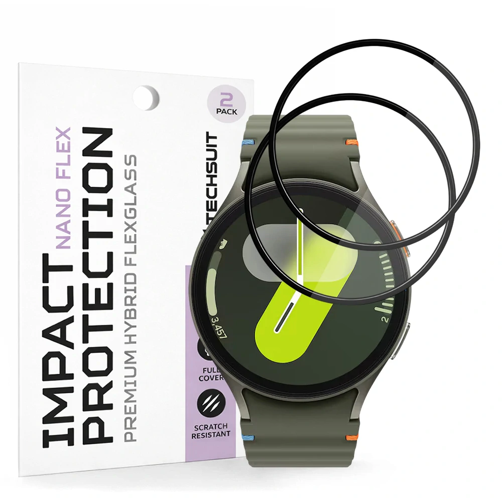 Tvrzené sklo pro Samsung Galaxy Watch7 44mm - Techsuit Nano Flex 2 kusy