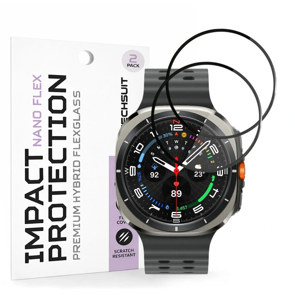 Tvrzené sklo pro Samsung Galaxy Watch Ultra 47mm - Techsuit Nano Flex 2 kusy