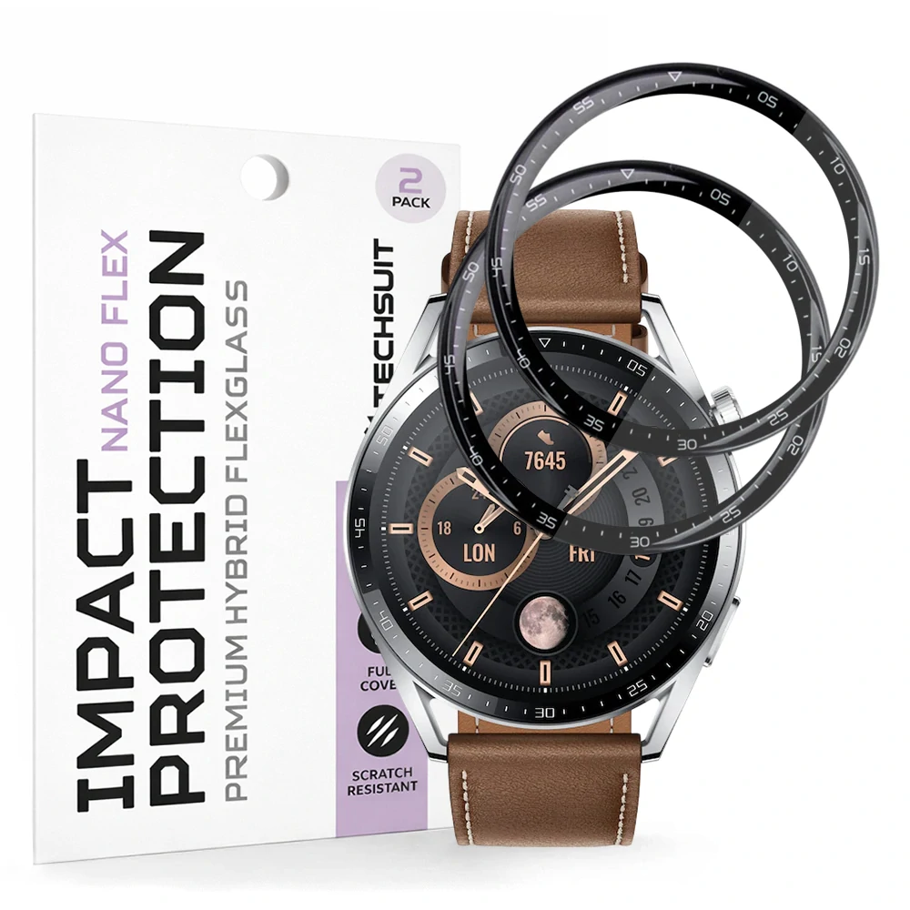 Tvrzené sklo pro Huawei Watch GT 3 46mm - Techsuit Nano Flex 2 kusy