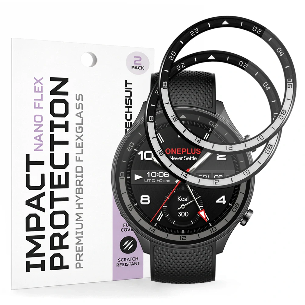 Tvrzené sklo pro OnePlus Watch 2R - Techsuit Nano Flex 2 kusy