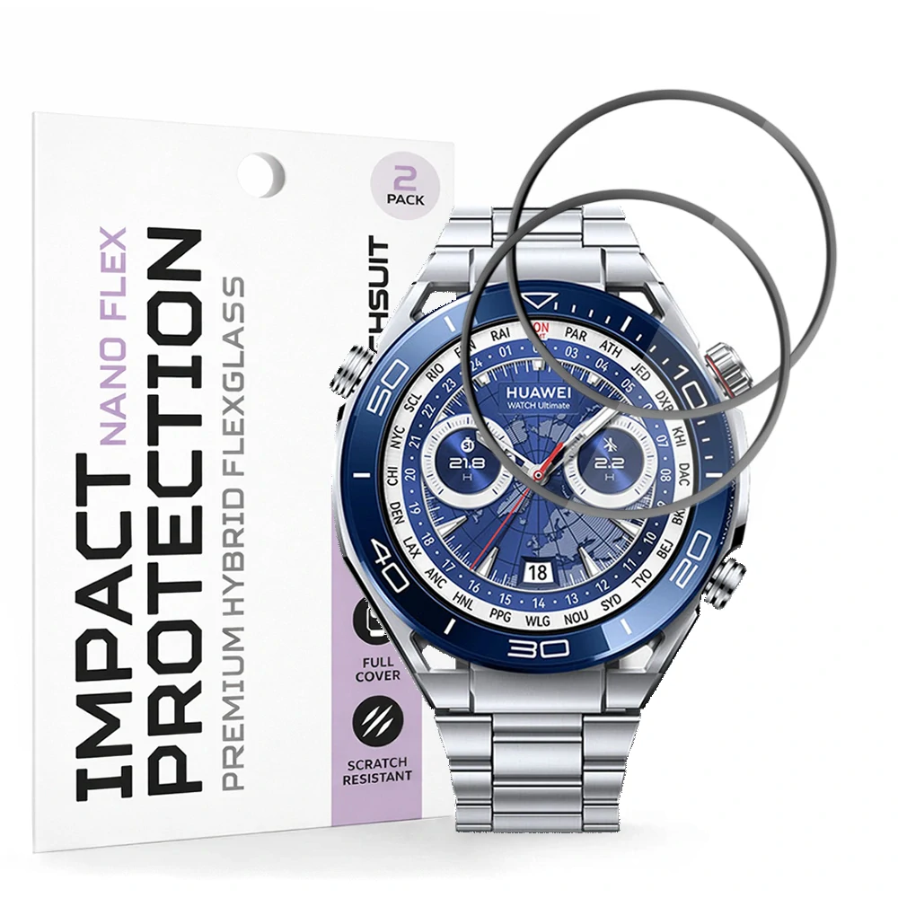 Tvrzené sklo pro Huawei Watch Ultimate / Ultimate 2 - Techsuit Nano Flex 2 kusy