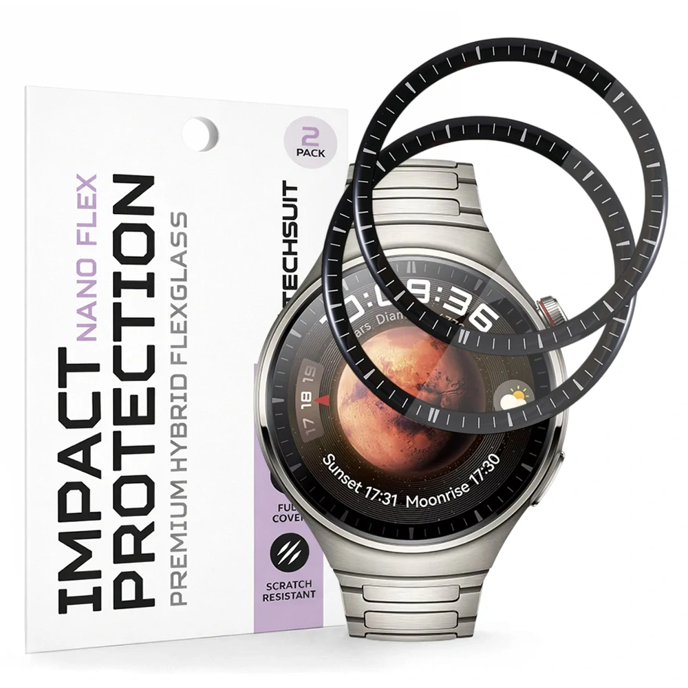 Tvrzené sklo pro Huawei Watch 4 Pro - Techsuit Nano Flex 2 kusy