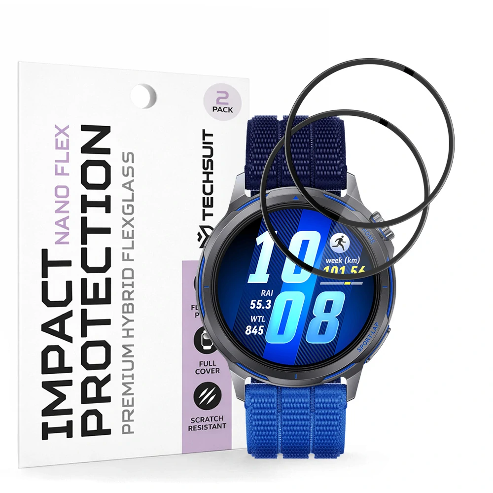 Tvrzené sklo pro Huawei Watch GT Runner 2 - Techsuit Nano Flex 2 kusy