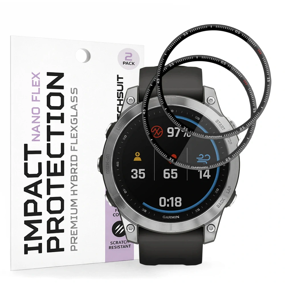 Tvrzené sklo pro Garmin Fenix 7 - Techsuit Nano Flex 2 kusy