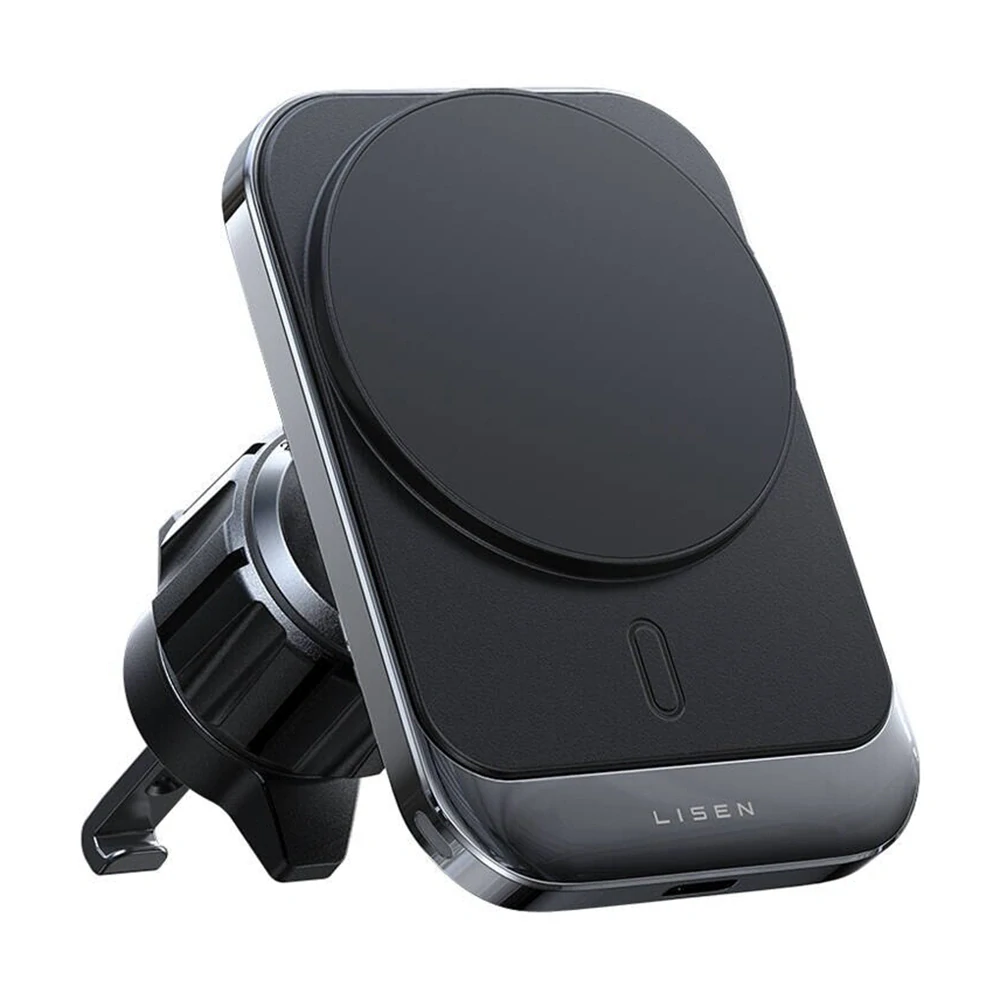 Magnetický držák do auta s bezdrátovým nabíjením 15W - Lisen (YL0223070009) - MagSafe