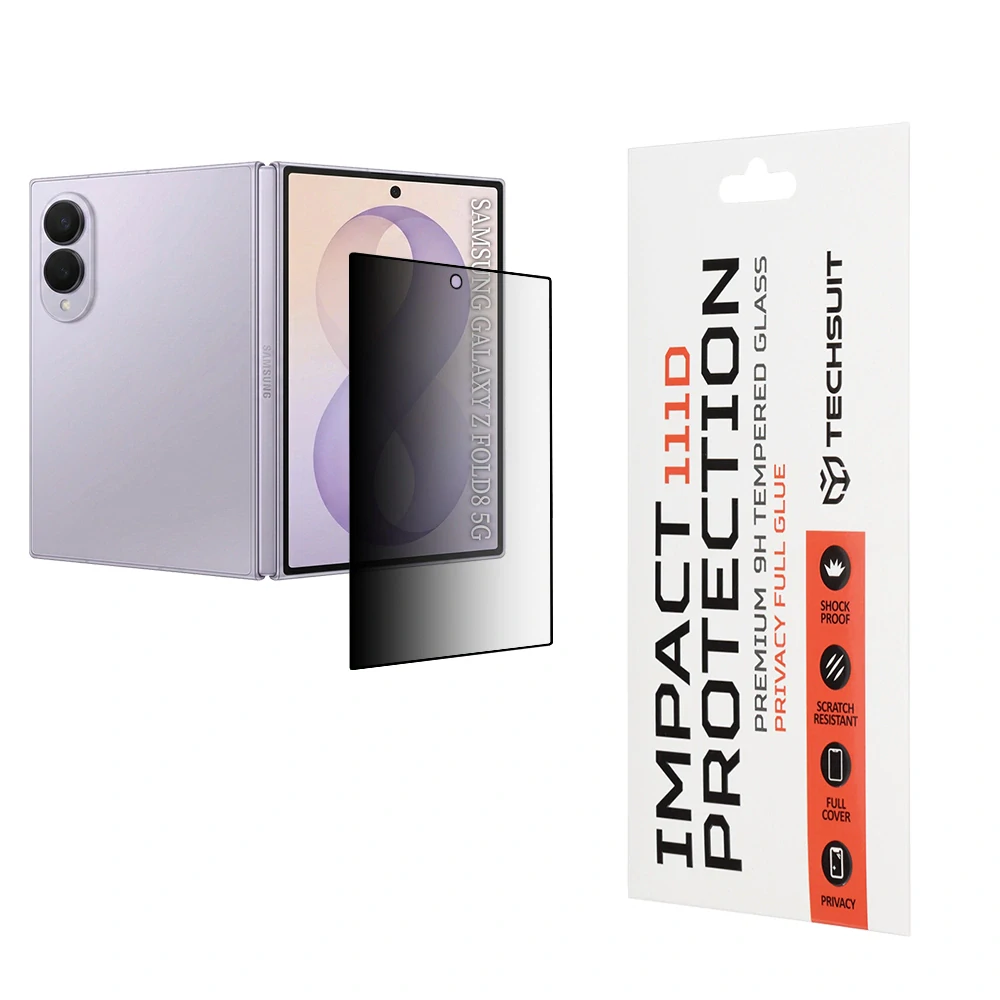 Tvrzené sklo 111D Samsung Galaxy Z Fold 8, Full Glue Privacy černé