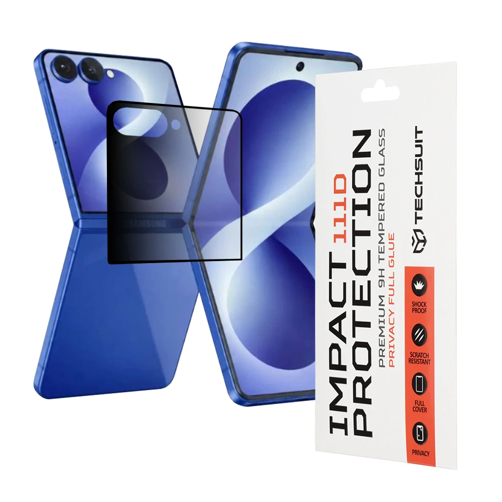 Tvrzené sklo 111D Samsung Galaxy Z Flip 8, Full Glue černé