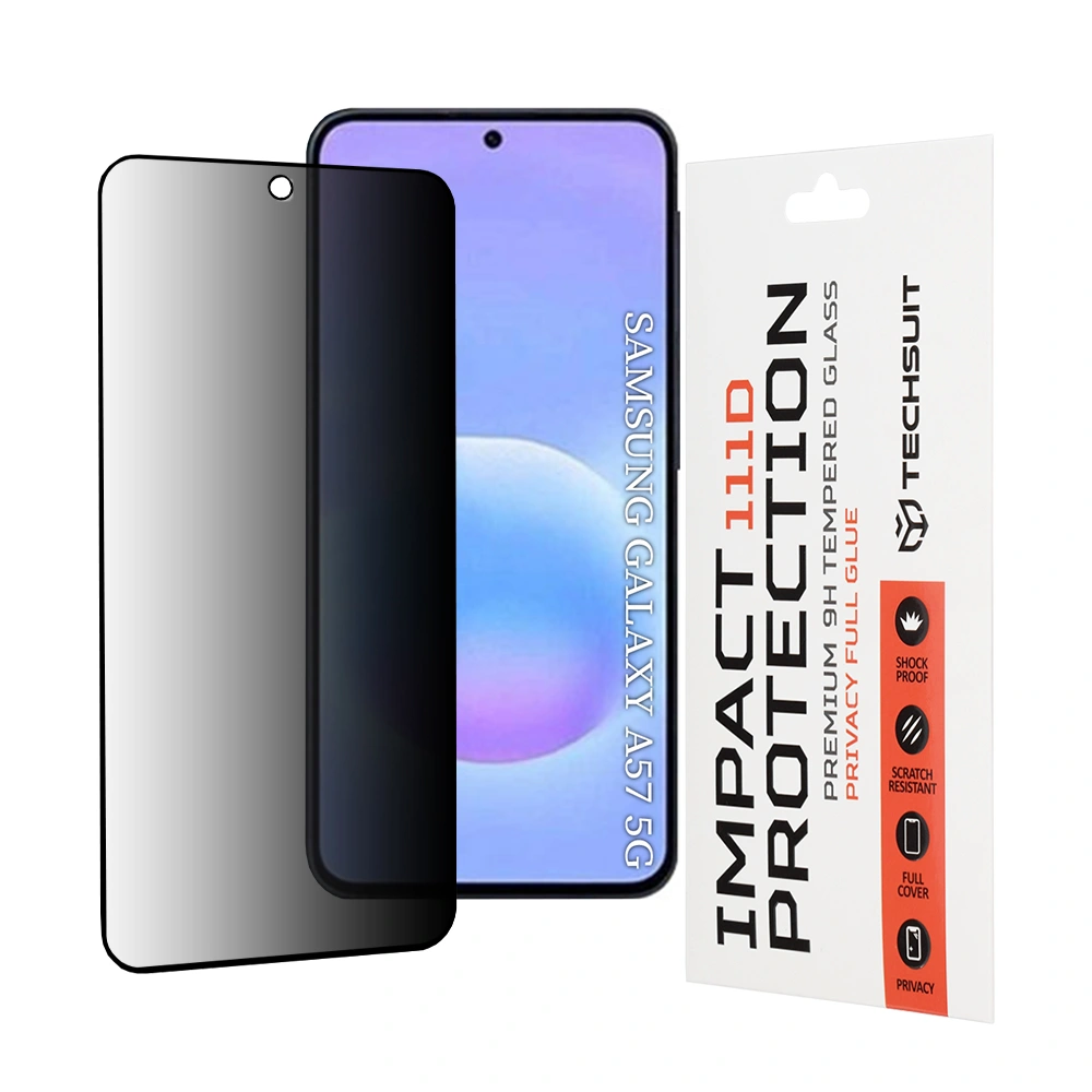 Tvrzené sklo 111D Samsung Galaxy A57 5G, Full Glue Privacy černé