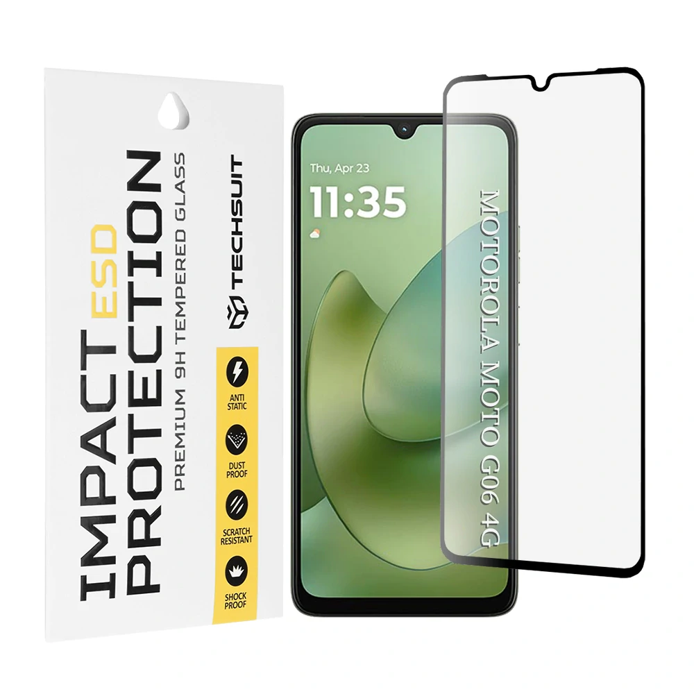 Tvrzené sklo Motorola Moto G06 / G06 Power, ESD Glass, černé