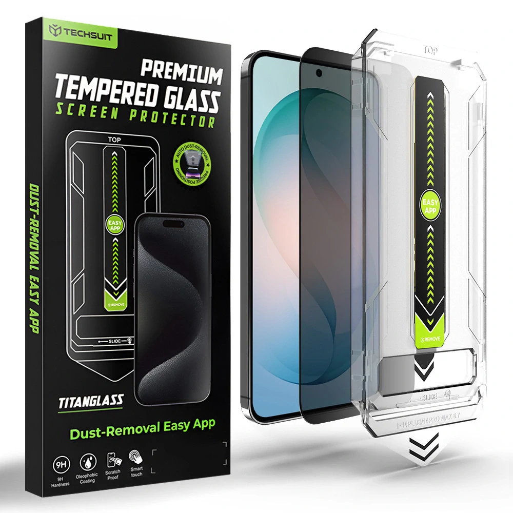 Tvrzené sklo Samsung Galaxy S26 Plus, TitanGlass Crystal HD s privátním filtrem