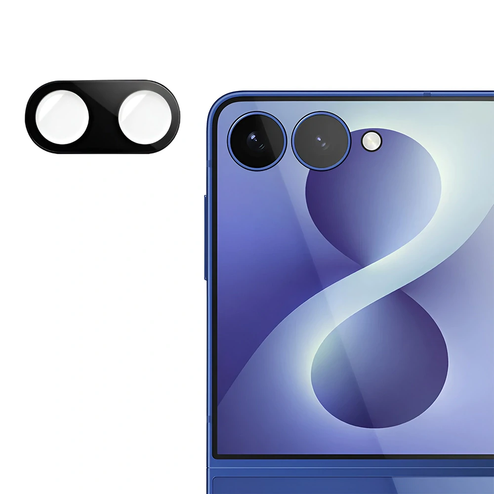 Sklo pro celý fotoaparát Samsung Galaxy Z Flip 8 – černé