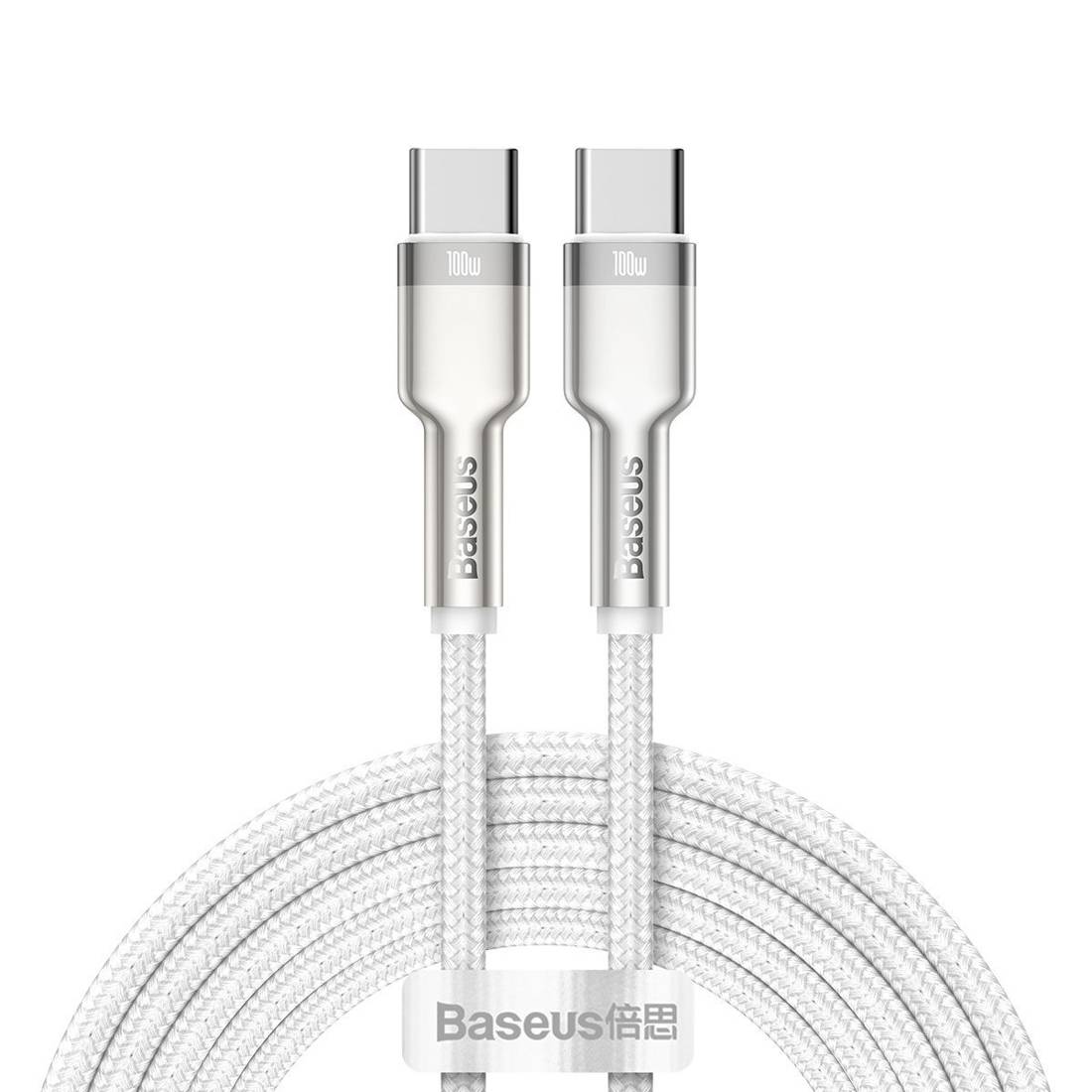 Datový kabel USB-C na USB-C Baseus Cafule, 100W, 2m (bílý)