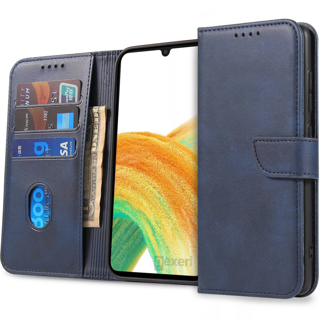 Pouzdro flip Xiaomi 12 Lite Nexeri Wallet modré