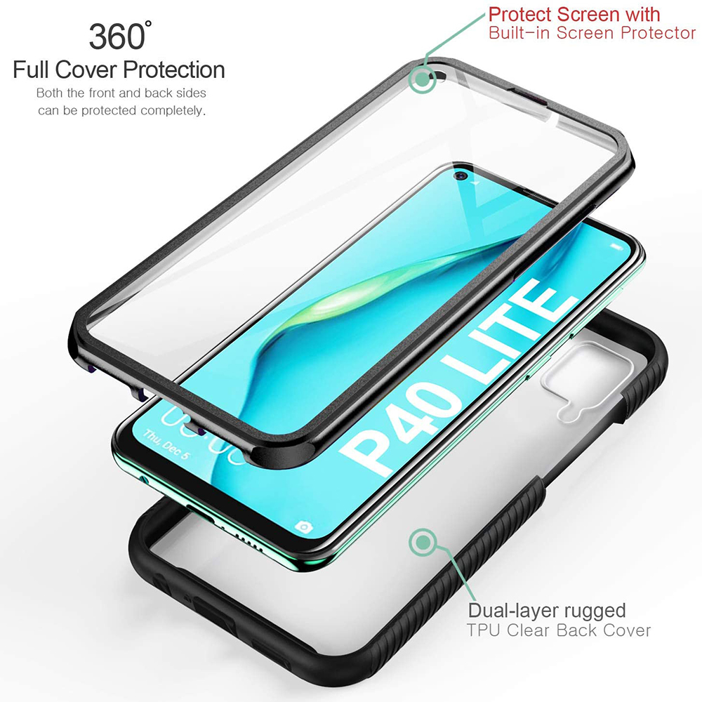Pouzdro Huawei P40 Lite Techsuit - Defense360 Pro + ochrana obrazovky, černé