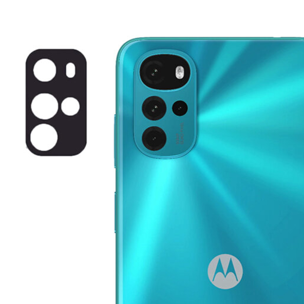 Hybridní sklo pro celý fotoaparát Motorola Moto G22 – černé