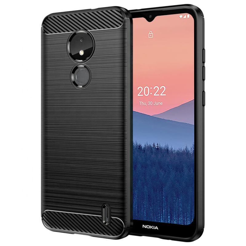Kryt Nokia C21 Armored Carbon černé