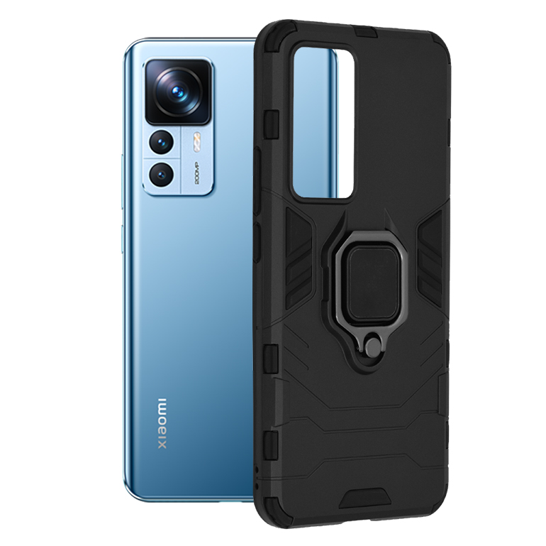 Kryt Xiaomi 12T / 12T Pro Silicone Shield, černý