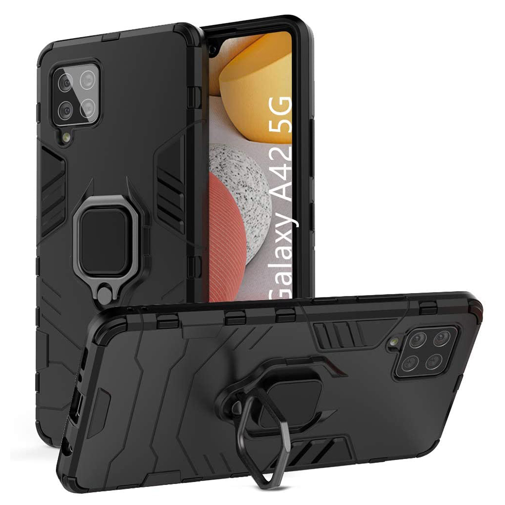 Kryt Samsung Galaxy A42 5G, Silicone Shield, černý