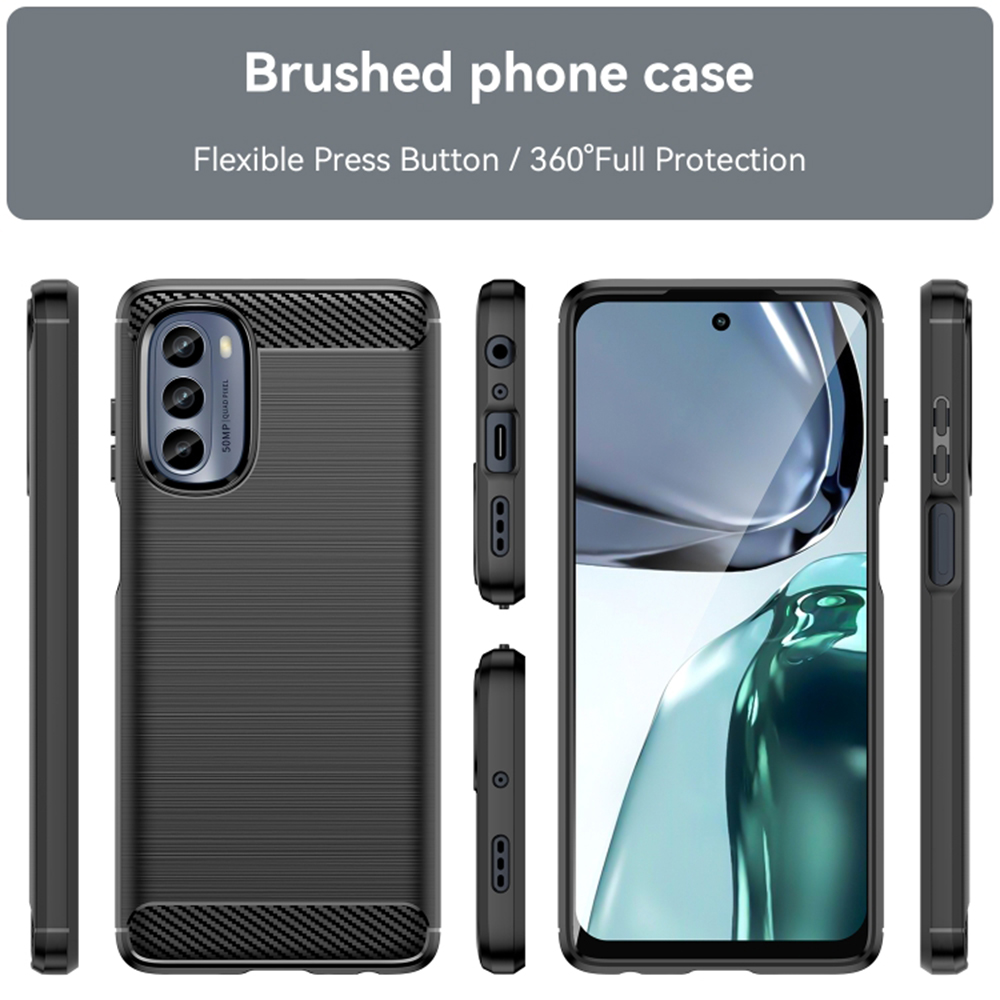 Kryt Motorola Moto G62, Armored Carbon black