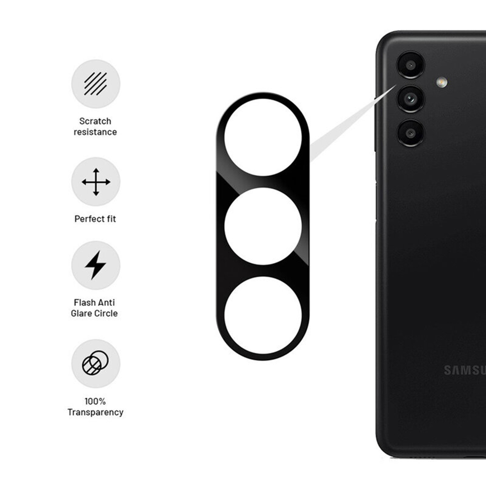 Sklo pro celý fotoaparát Samsung Galaxy S23 Plus – černé