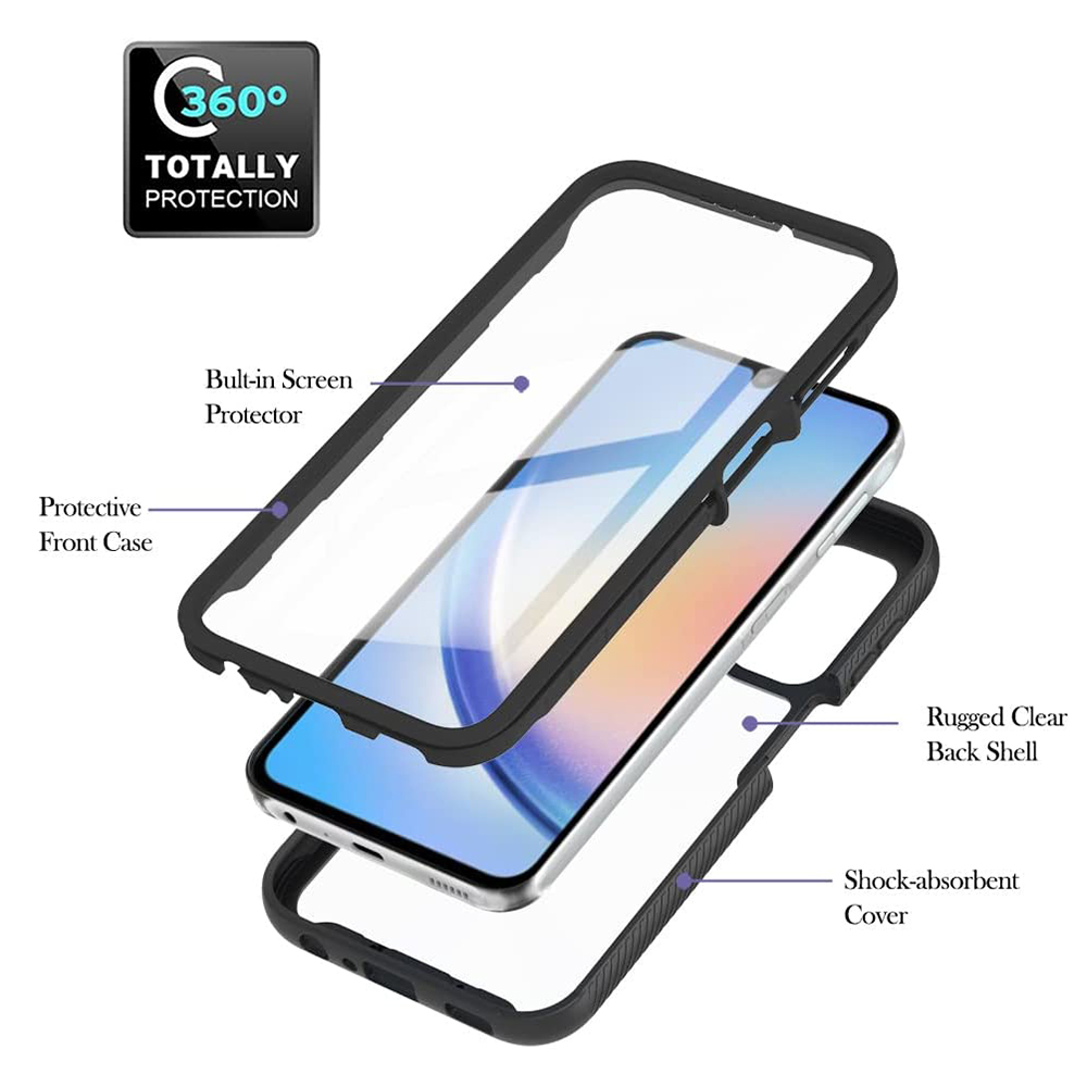 Pouzdro Samsung Galaxy A24 Techsuit - Defense360 Pro + ochrana obrazovky, černé