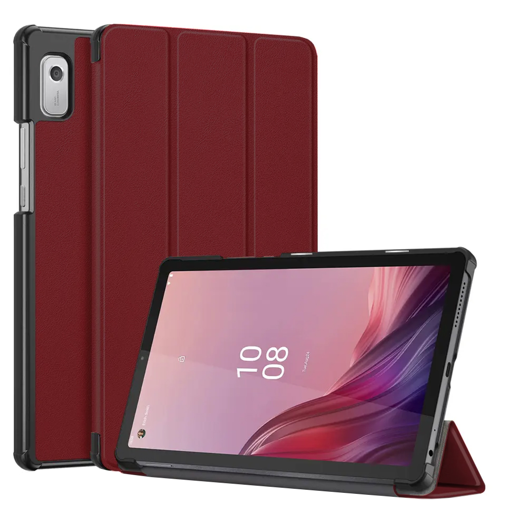 Pouzdro pro tablet Lenovo Tab M9 9.0, Techsuit FoldPro burgundy
