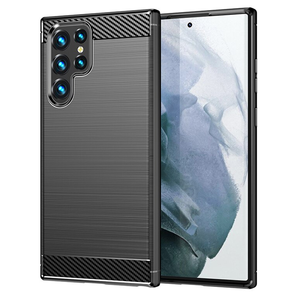 Kryt Samsung Galaxy S22 Ultra, Armored Carbon černý