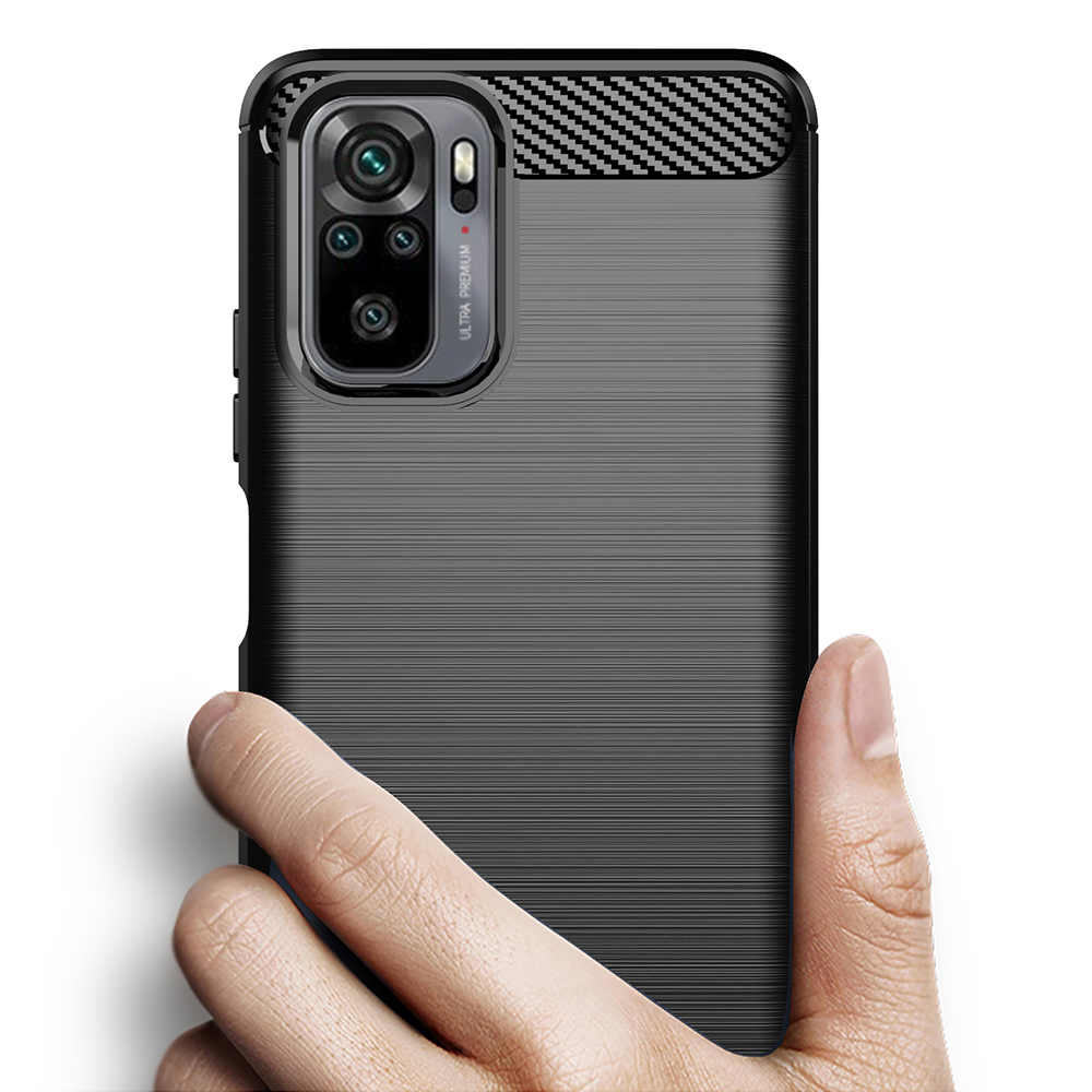 Kryt Xiaomi Redmi Note 10 4G / Redmi Note 10s / Poco M5s, Armored Carbon black
