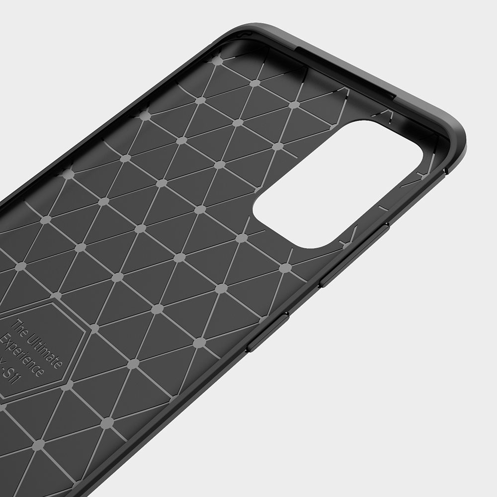Kryt Samsung Galaxy S21 Ultra 5G, Armored Carbon černý