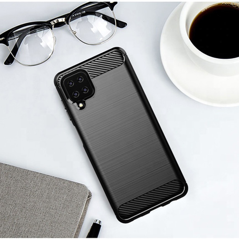 Kryt Samsung Galaxy A12 / A12 Nacho, Armored Carbon černý