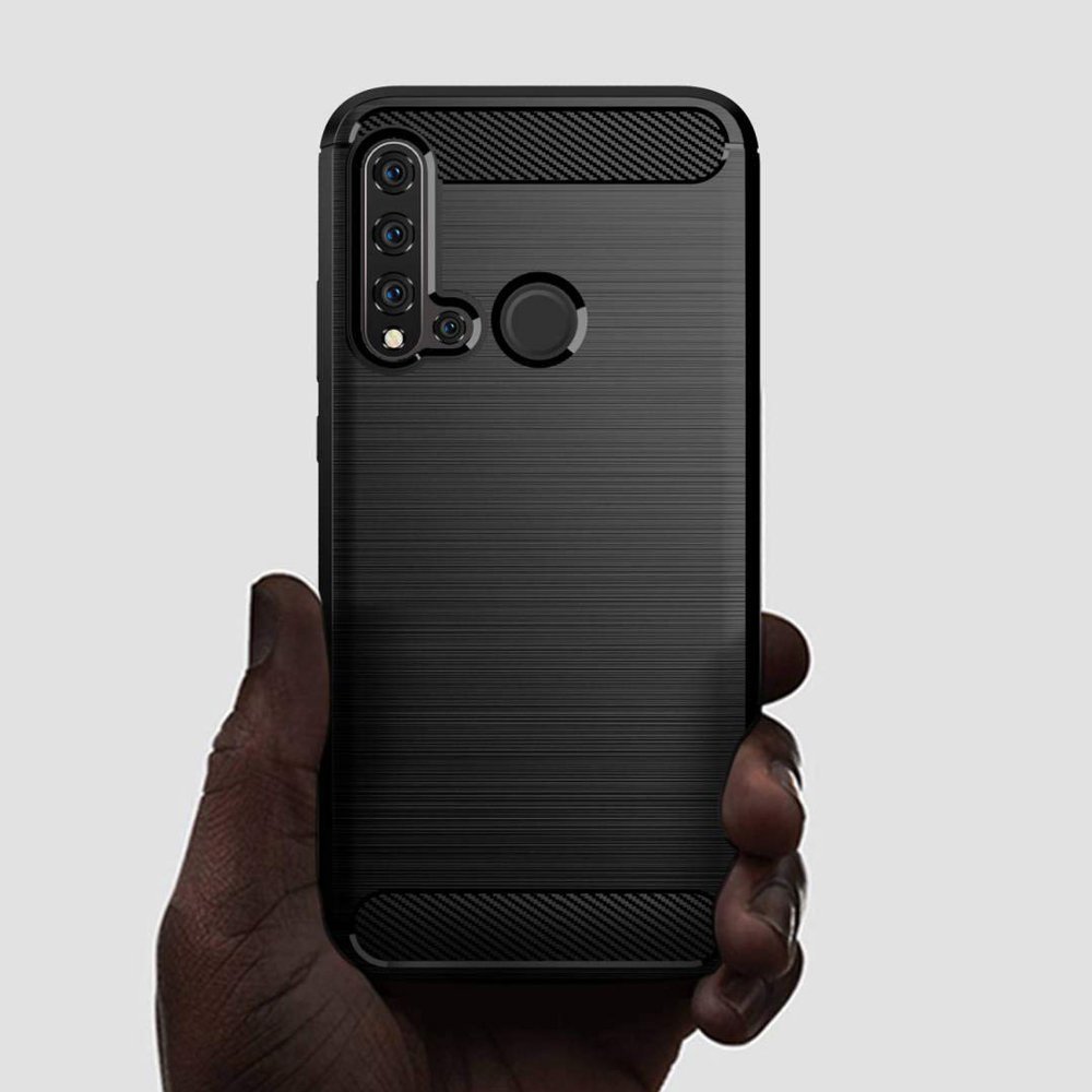 Kryt Huawei P20 Lite 2019 Armored Carbon černý